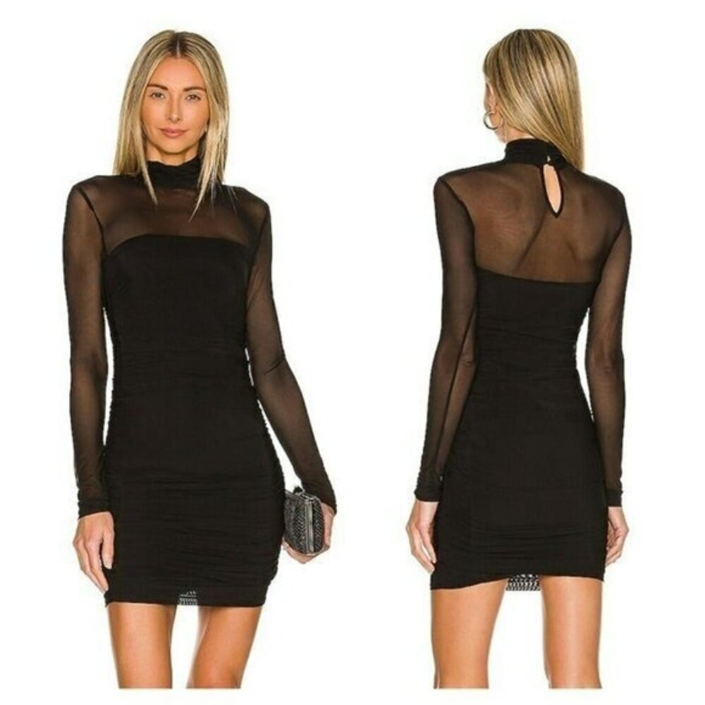H:ours Marla Mini Dress - Black